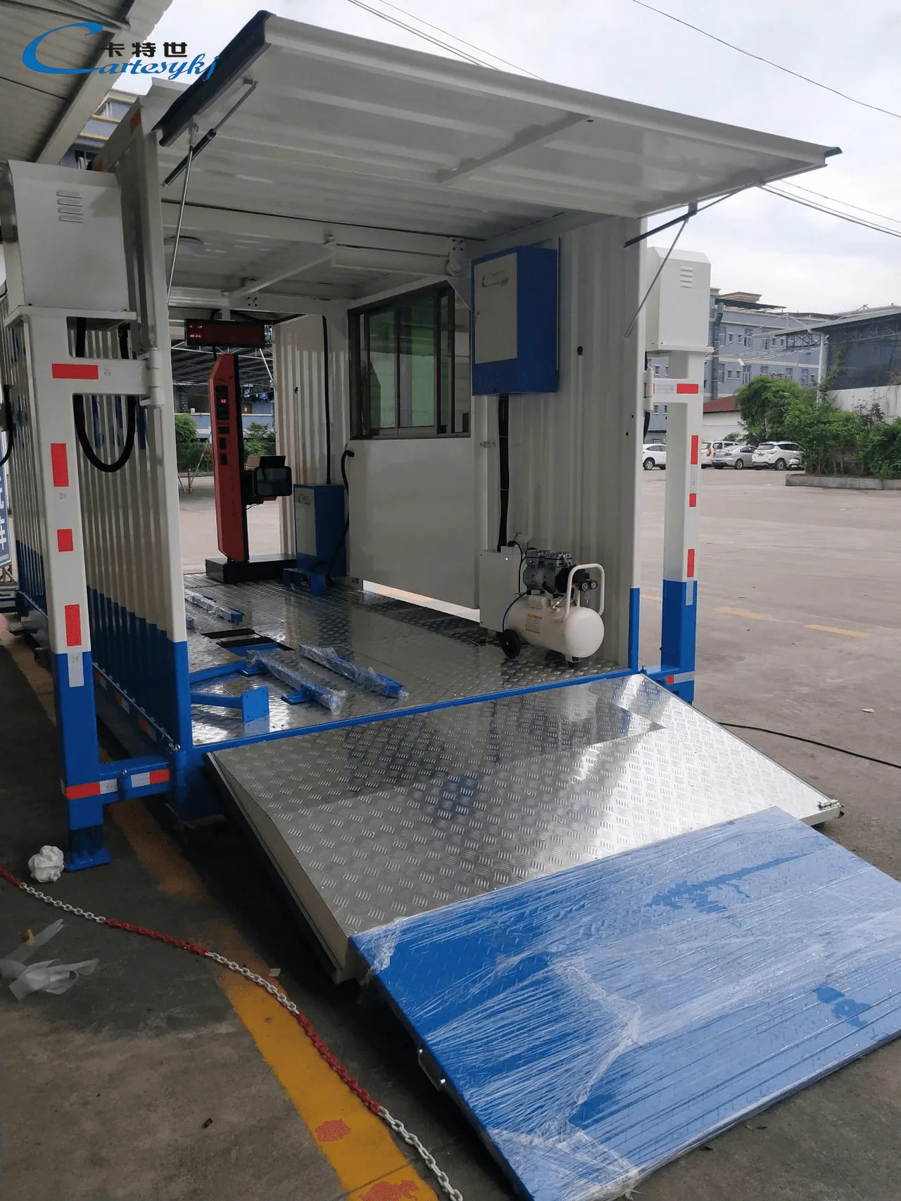 Mobile two-wheeled motorcycle inspection line project image 27