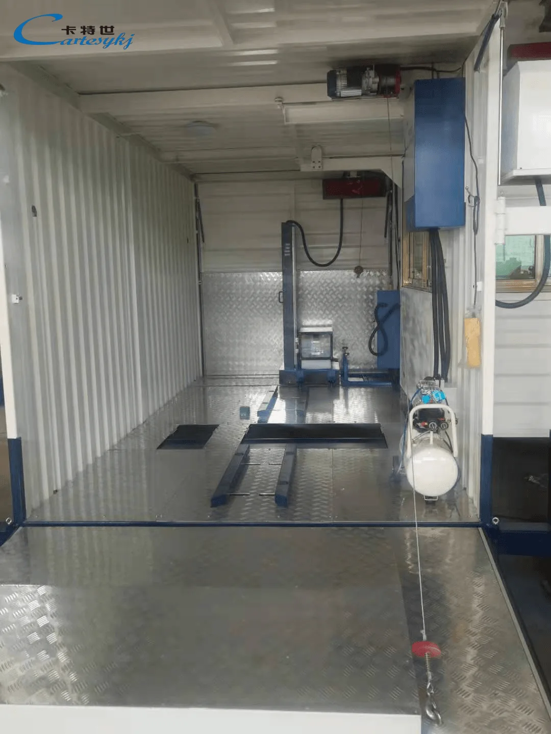 Mobile two-wheeled motorcycle inspection line project image 20