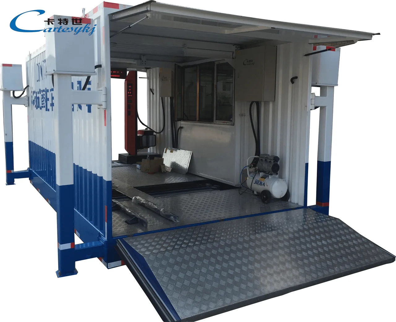 Mobile two-wheeled motorcycle inspection line project image 8