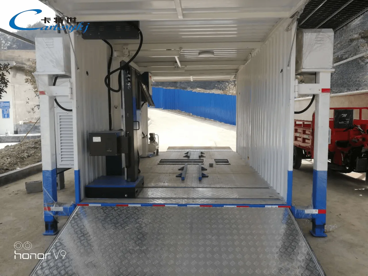 Mobile two-wheeled motorcycle inspection line project image 16