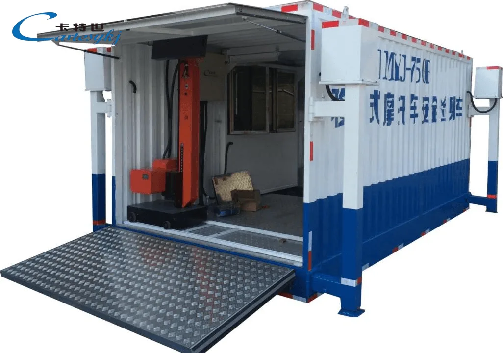 Mobile two-wheeled motorcycle inspection line project image 2